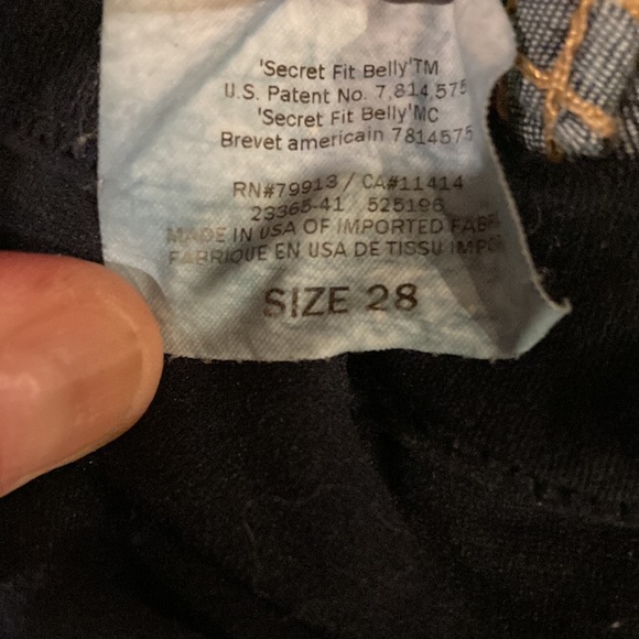 HP 7 For All Mankind Pea in the Pod Secret Fit Belly Maternity Skinny Jeans - 28 - Picture 8 of 8